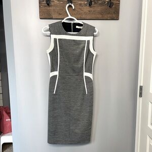 Women’s O’2nd Midi white and grey dress size 4